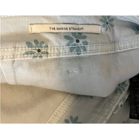 Zara Light Blue Patterned Women Jeans - Picture 5 of 5